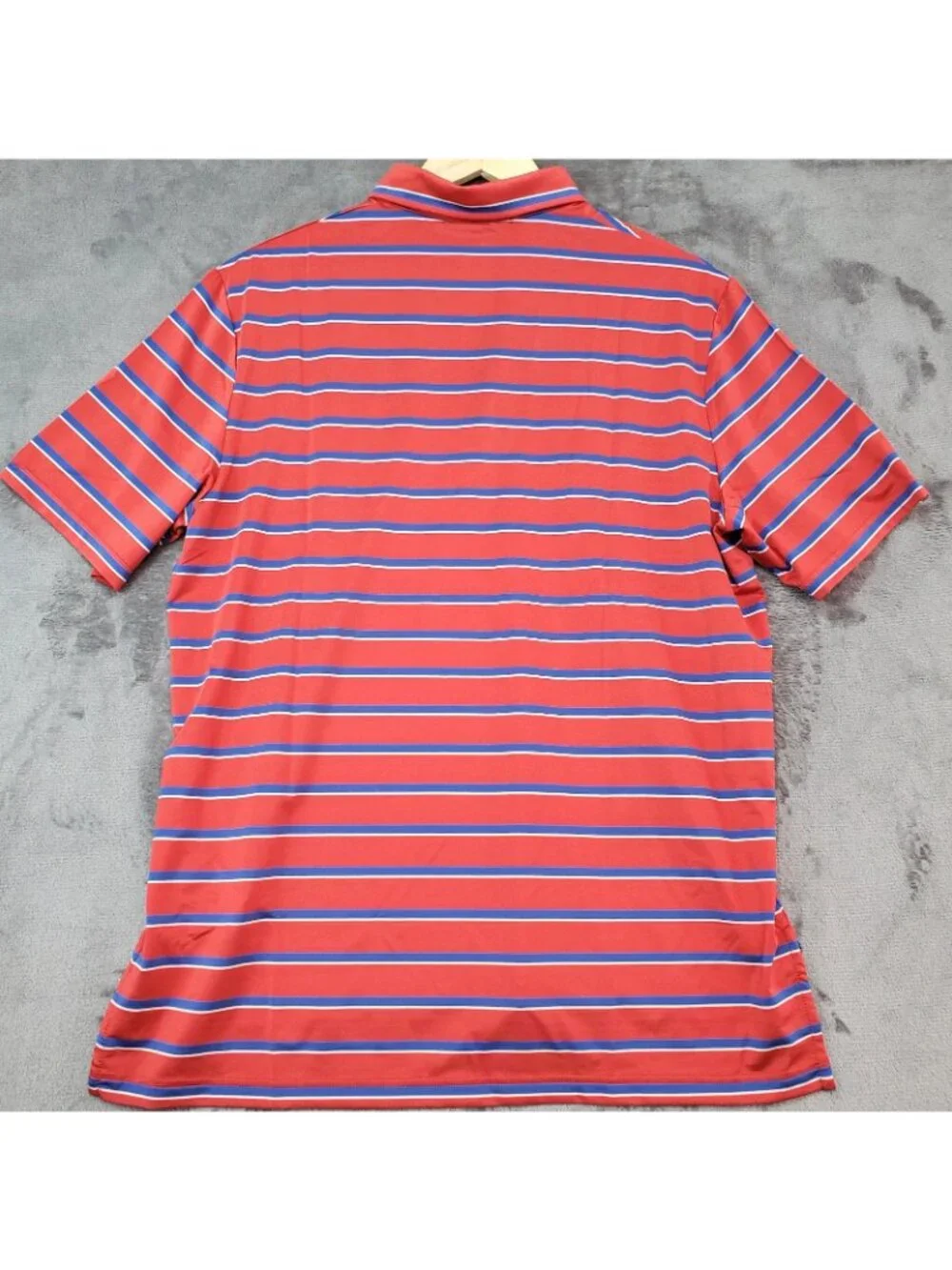 Ralph Lauren RLX Mens Striped Golf Polo Shirt Red Blue $98 Resort Summer Office